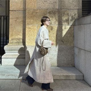 Kastane - sena様専用 no collar shaggy long coat ベージュの通販 by