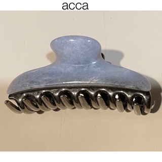 アッカ(acca)のAccra ヘアークリップ　7cm ブルー(バレッタ/ヘアクリップ)