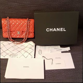 新品 CHANEL マトラッセ チェーン バッグ ピンク オレンジ  シャネル