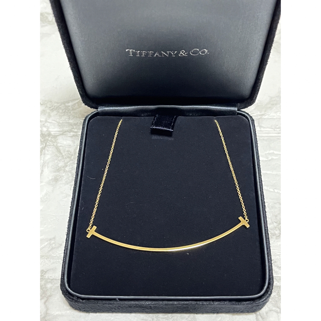 【おすすめ】 & Tiffany Co. ラージ イエローゴールド スマイルペンダント ティファニーT - ネックレス