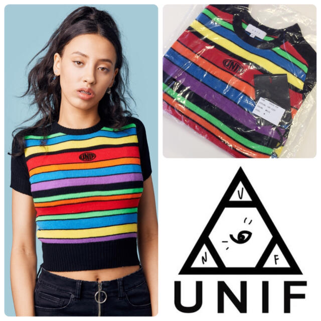UNIF - Ayane様専用 正規品◉UNIF マルチカラー ニット セーター