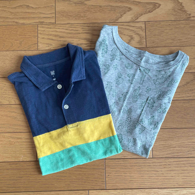 GAP Kids(ギャップキッズ)のGAPkids Lsize 半袖②枚 キッズ/ベビー/マタニティのキッズ服男の子用(90cm~)(Tシャツ/カットソー)の商品写真