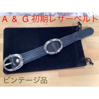 エーアンドジー(A&G)のA&Gブレスレット　シルバー✖️レザー　　正規品(ブレスレット)