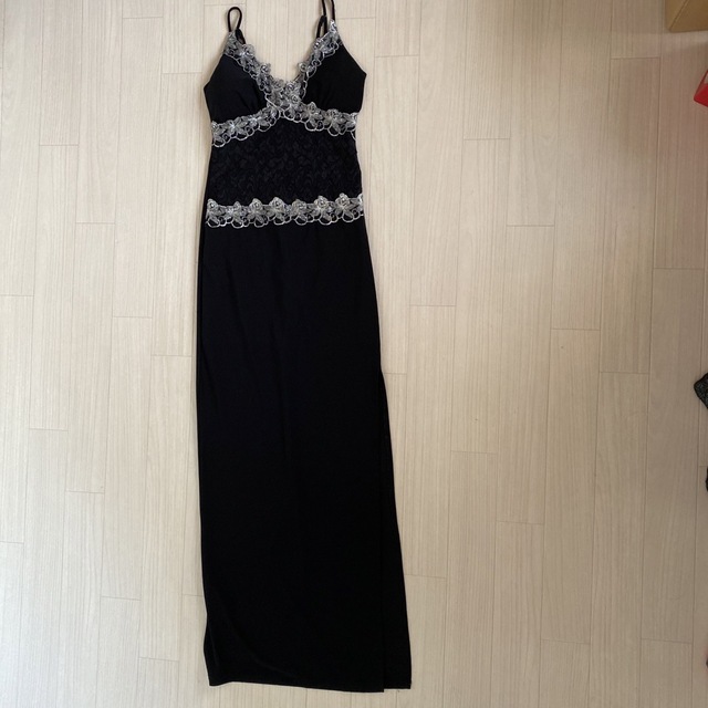 キャバドレス🍾　ブラック　ロングドレス レディースのフォーマル/ドレス(ナイトドレス)の商品写真
