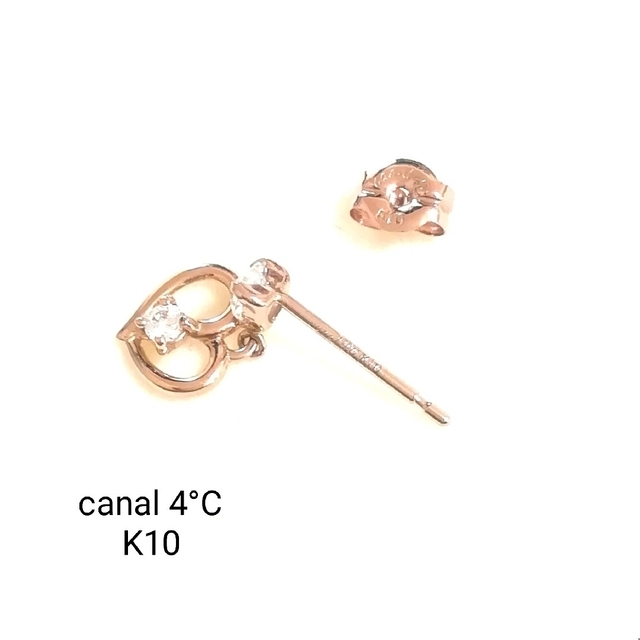 canal４℃(カナルヨンドシー)のはち様専用です♪(美品)カナル4°C♡K10PG ピアス 片耳 レディースのアクセサリー(ピアス)の商品写真