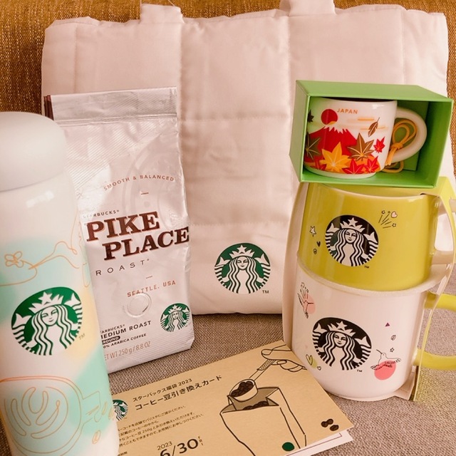 Starbucks Coffee(スターバックスコーヒー)のきょん様専用4点セット☆STARBUCKS ☕️スタバ2023福袋♡ レディースのバッグ(トートバッグ)の商品写真