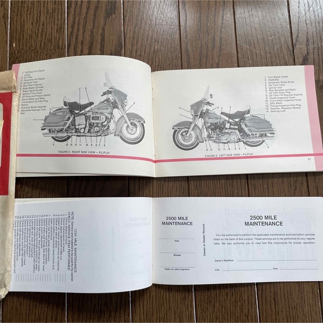 Harley Davidson(ハーレーダビッドソン)のハーレーダビッドソン 純正　79年　オーナーズマニュアル　㉚ 自動車/バイクのバイク(カタログ/マニュアル)の商品写真