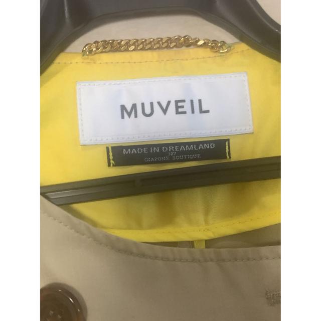 MUVEIL(ミュベール)のMUVEIL　ミュベール　トレンチコート　ベージュ レディースのジャケット/アウター(トレンチコート)の商品写真