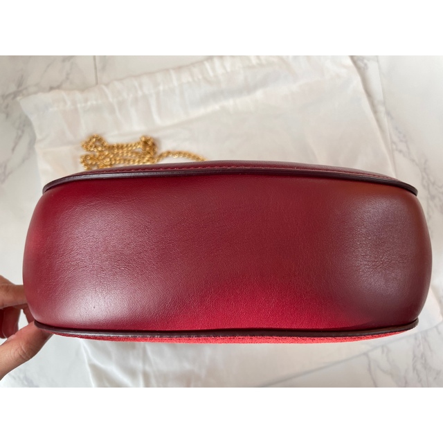 Chloe クロエ ドリュー ショルダーバッグ チェーン バーガンディー
