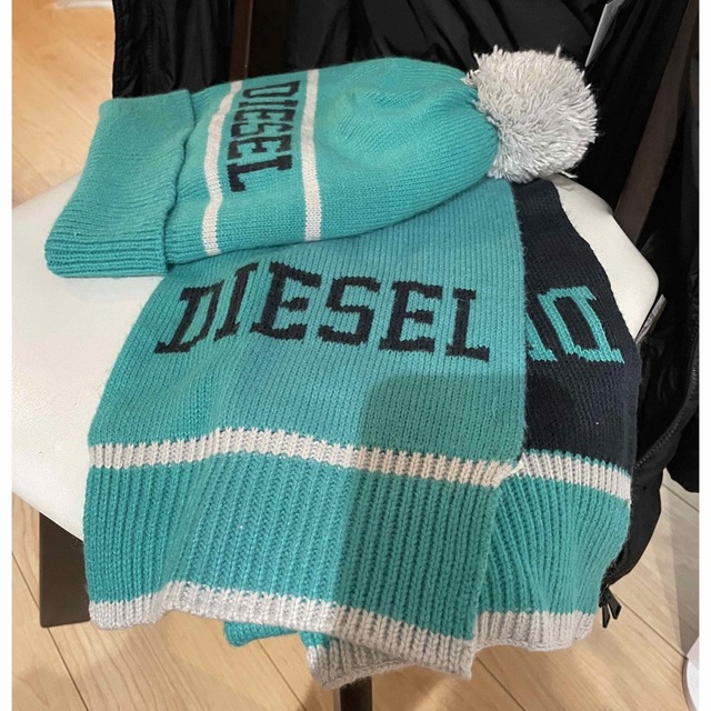 DIESEL(ディーゼル)のディーゼル　ニット帽　マフラー キッズ/ベビー/マタニティのこども用ファッション小物(帽子)の商品写真
