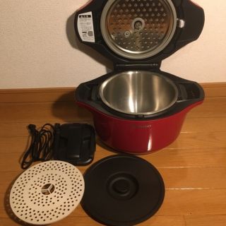 シャープ(SHARP)の【SHARP】ヘルシオホットクック　KN-HW24C-R(調理機器)