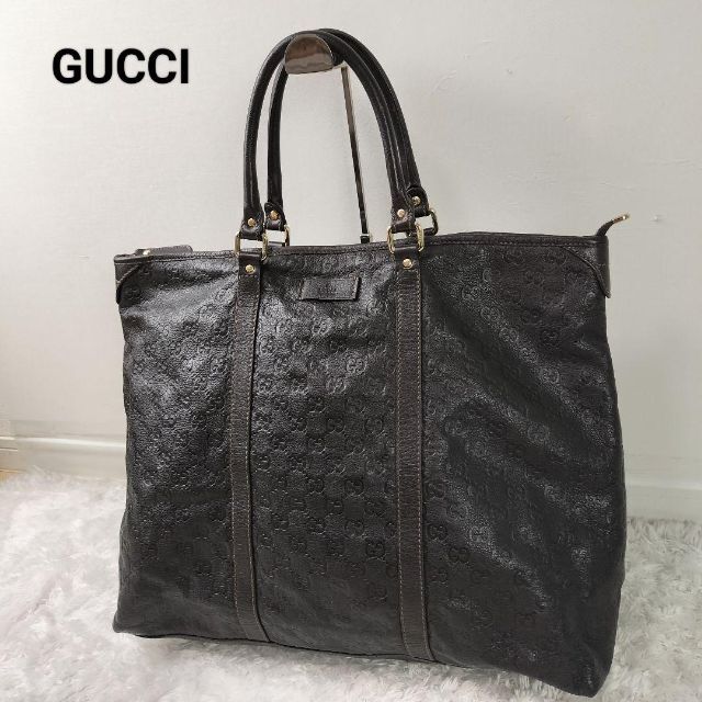 最適な材料 Gucci - 美品✨グッチ トートバッグ シマ GG ビジネス