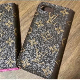 ルイヴィトン(LOUIS VUITTON)のniky様★専用　LOUIS VUITTON¨iPhone7 ブラウン(iPhoneケース)