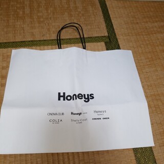 ハニーズ(HONEYS)のハニーズ紙袋ショッパーです。お店でもらったまま未使用新品です。よろしくお願いしま(ショップ袋)