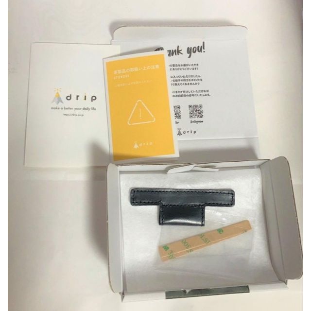 新品 drip apple pencil ホルダー レザー ブラック