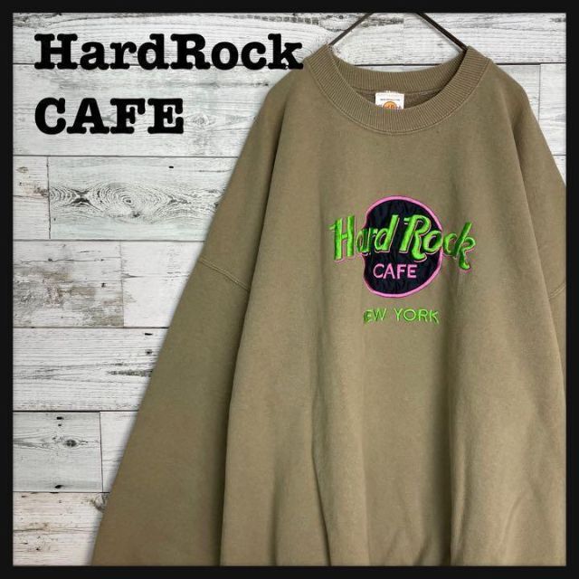 SALE／76%OFF】 Hard Rock CAFE スウェット 刺繍ロゴ 銀ロゴ USA製 90s 