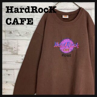 ハードロックカフェ(Hard Rock CAFE)の【人気カラー】ハードロックカフェ★ロゴ刺繍入り スウェット ローマ 希少(スウェット)