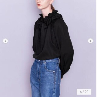 ユナイテッドアローズ(UNITED ARROWS)のAEWEN MATOPH　CE ギャザー リボンブラウス(シャツ/ブラウス(長袖/七分))