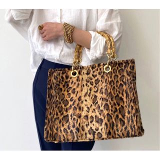 アパルトモンドゥーズィエムクラス(L'Appartement DEUXIEME CLASSE)のL'Appartement  Leopard Bamboo Bag(ハンドバッグ)