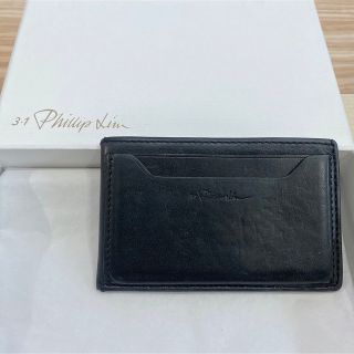 スリーワンフィリップリム(3.1 Phillip Lim)の【3.1 Phillip Lim】レザー ロゴ入り カードケース(名刺入れ/定期入れ)