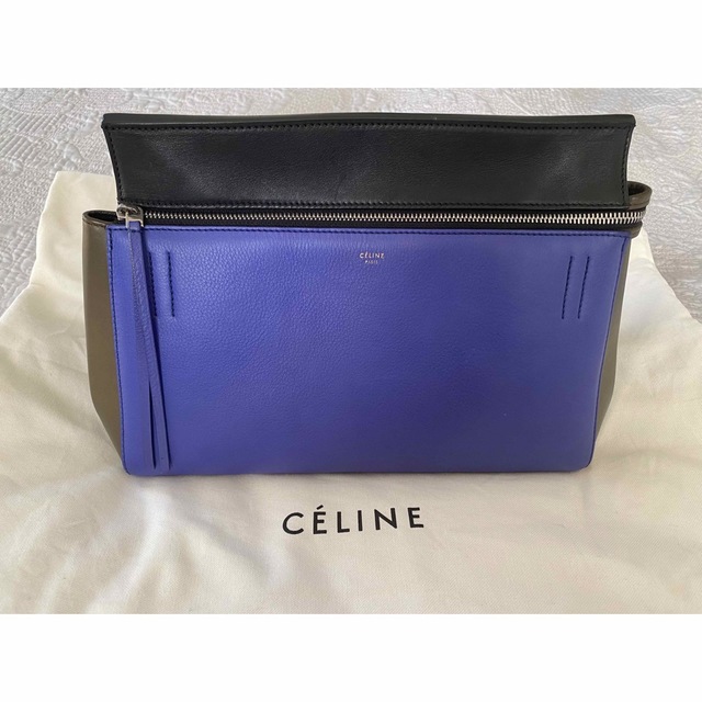 約16cm開閉式CELINE ハンドバック エッジ