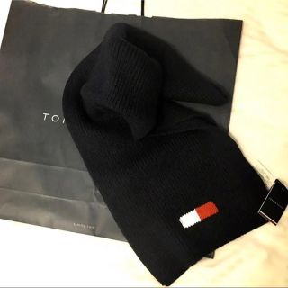 トミーヒルフィガー(TOMMY HILFIGER)のトミーヒルフィガー★マフラー【プレゼントにも】 濃紺★新品未使用(マフラー)