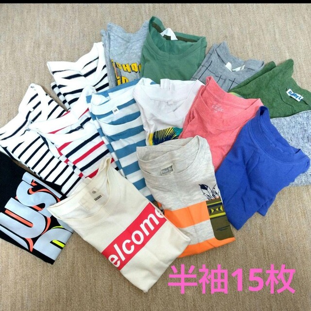 (未使用品含む)男の子トップス おまとめ33枚数 キッズ/ベビー/マタニティのキッズ服男の子用(90cm~)(Tシャツ/カットソー)の商品写真