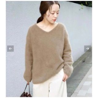 Plage - 専用 Fur Vネック ニットプルオーバー 2wayの通販 by レイ's ...