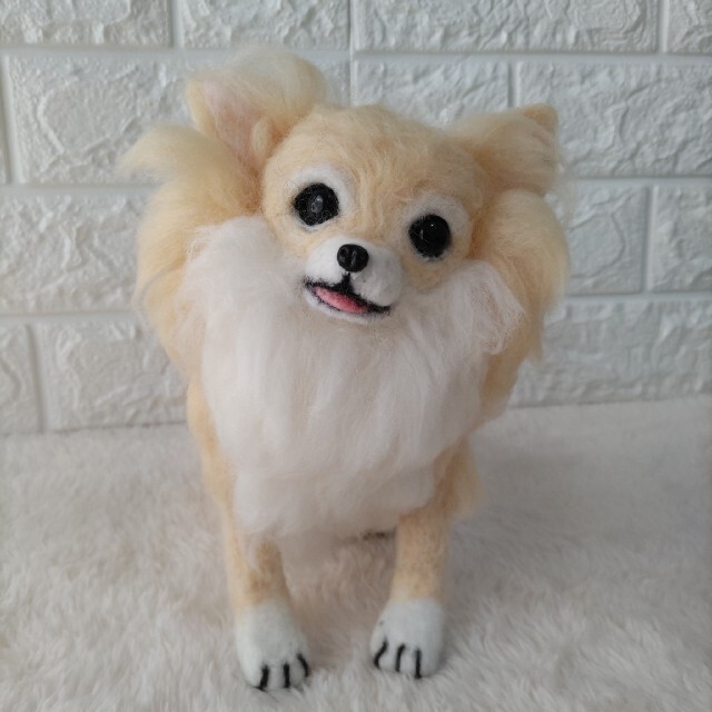羊毛フェルト 犬 チワワ ハンドメイドの通販 by ひめたのおうち 羊毛フェルト 犬 チワワ ハンドメイドの通販 by ひめたのおうち