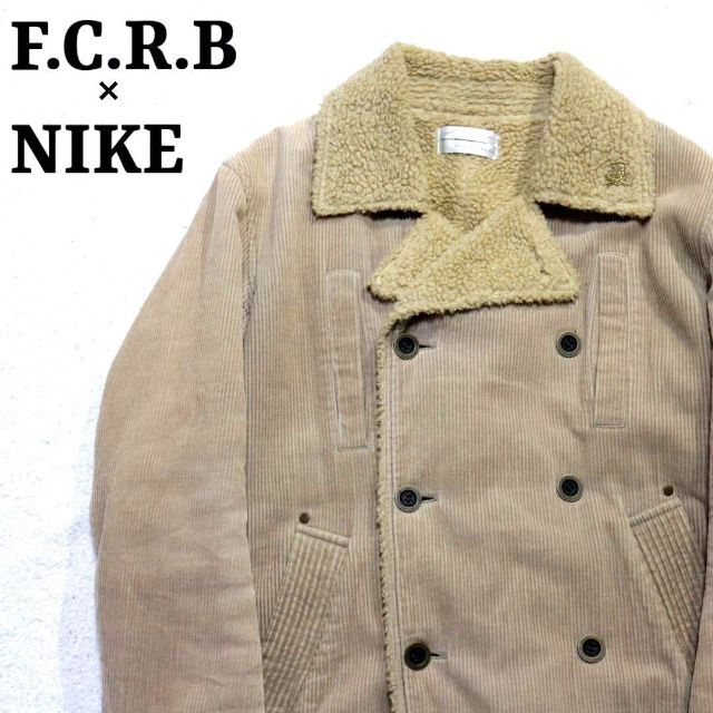 F.C.R.B.(エフシーアールビー)のF.C.R.B NIKE ナイキ ボア コーデュロイ ジャケット S ベージュ メンズのジャケット/アウター(ブルゾン)の商品写真