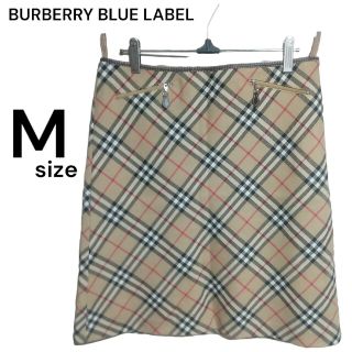 バーバリーブルーレーベル(BURBERRY BLUE LABEL)の☆BURBERRY BLUE LABEL☆ ノバチェック ウールスカート M(ひざ丈スカート)