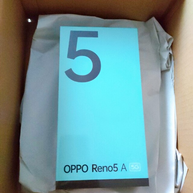 新品未開封 OPPO Reno5 A アイスブルー SIMフリー版microSDXCテザリング