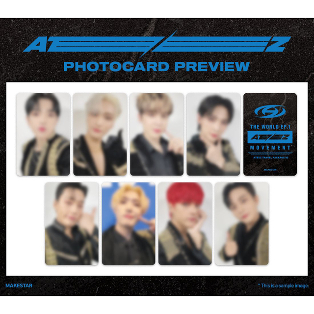 ATEEZ Makestar TRAVEL PACKAGE 02トレカ セット