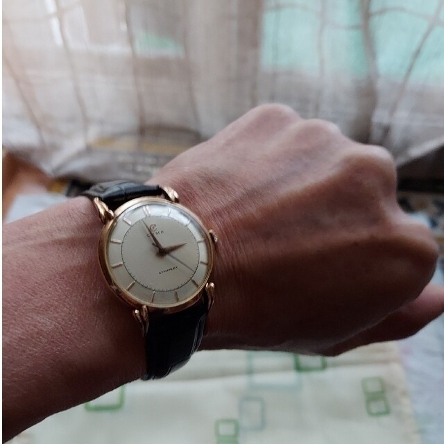 CYMA(シーマ)の★年始特価★CYMA FLEX  K18無垢　アンティーク手巻き時計 メンズの時計(腕時計(アナログ))の商品写真