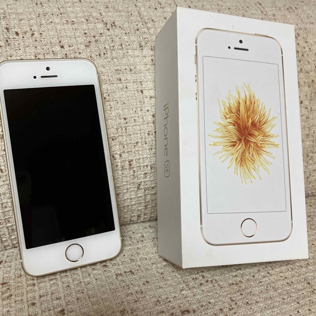 美品　iPhone SE . Gold. 64GB　simロック解除済み