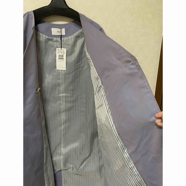 SCOT CLUB - 【新品未使用タグ付き】定価18,000円 ノーカラートレンチ