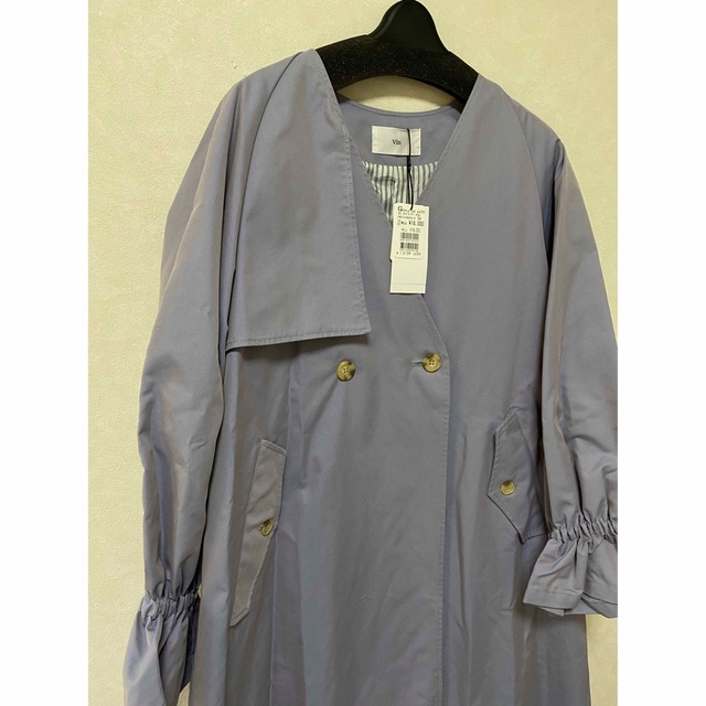 SCOT CLUB - 【新品未使用タグ付き】定価18,000円 ノーカラートレンチ