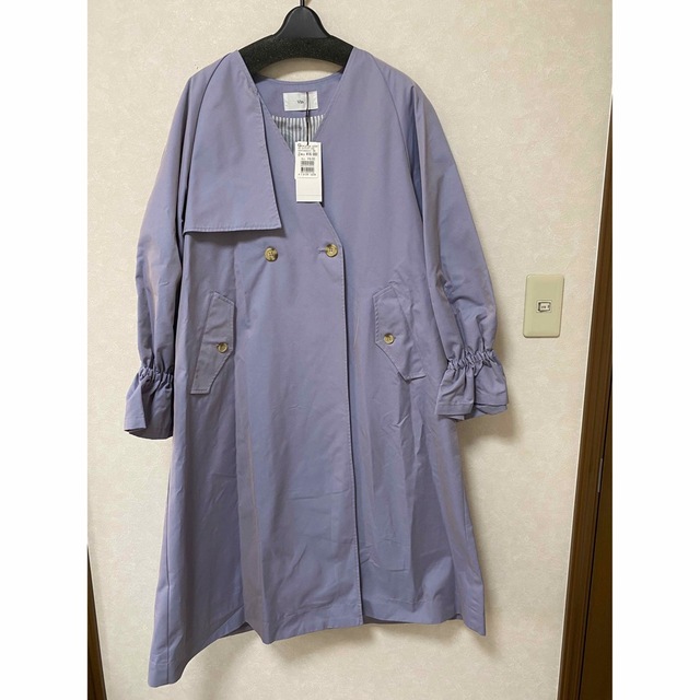 SCOT CLUB - 【新品未使用タグ付き】定価18,000円 ノーカラートレンチ