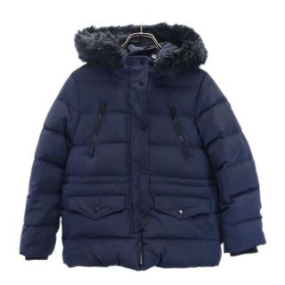 ザラ(ZARA)のザラ ファーダウンジャケット 11/12 ネイビー ZARA キッズ 【中古】  【230101】(ジャケット/上着)