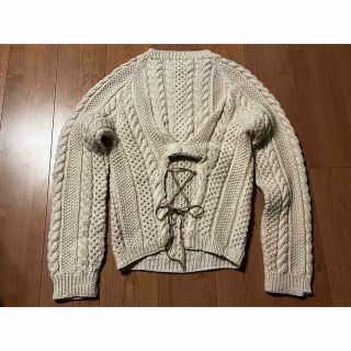 アメリ♡BACK CABLE KNIT♡ ケーブルニット クルーネック ブラウン