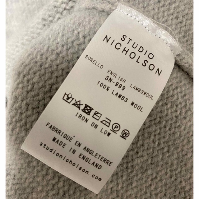 STUDIO NICHOLSON(スタジオニコルソン)のスタジオニコルソン　5ゲージクルーネックニット メンズのトップス(ニット/セーター)の商品写真