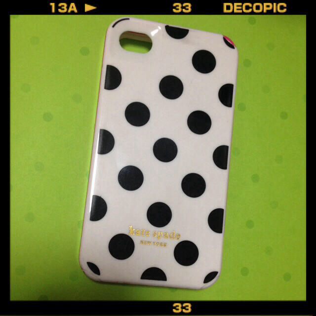 kate spade new york(ケイトスペードニューヨーク)のkatespade♡4sケース スマホ/家電/カメラのスマホアクセサリー(モバイルケース/カバー)の商品写真