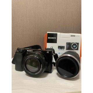 美品】SONY ソニーミラーレス一眼 α6000 レンズキット 望遠レンズ