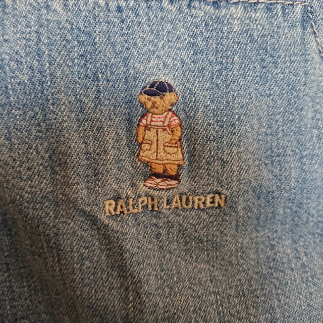 POLO RALPH LAUREN(ポロラルフローレン)のポロベア デニム ジャンパースカート 2T キッズ/ベビー/マタニティのキッズ服女の子用(90cm~)(スカート)の商品写真