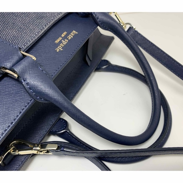 kate spade new york(ケイトスペードニューヨーク)の極美品 ケイトスペード デニム レザー 2WAY ショルダーバッグ トートバッグ レディースのバッグ(ショルダーバッグ)の商品写真