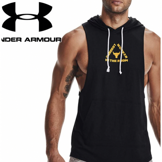 UNDER ARMOUR(アンダーアーマー)のアンダーアーマー タンクトップ スリーブレス フーディー 1367117 スポーツ/アウトドアのトレーニング/エクササイズ(トレーニング用品)の商品写真