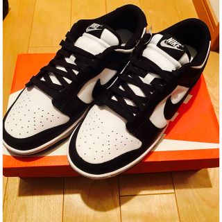 ナイキ(NIKE)のNIKE DUNK LOW RETRO WHITE/BLACK パンダ 27(スニーカー)