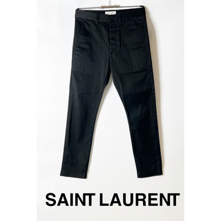 サンローラン(Saint Laurent)のサンローランパリ  パンツ  黒 2020年表参道購入品(チノパン)