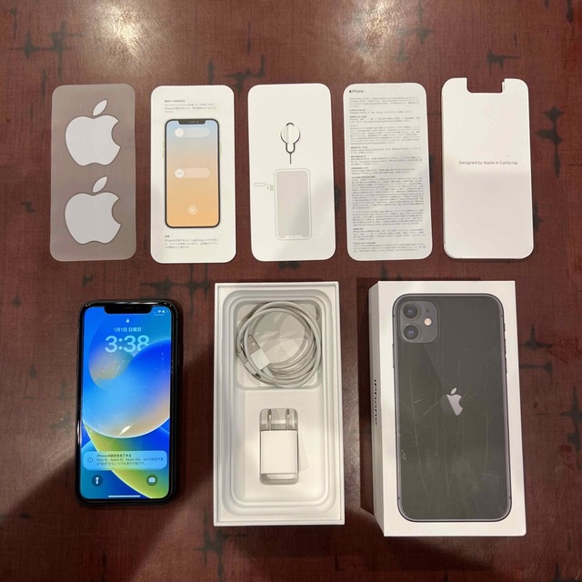 【美品】iPhone11ブラック64GB SIMフリー 付属品(有)