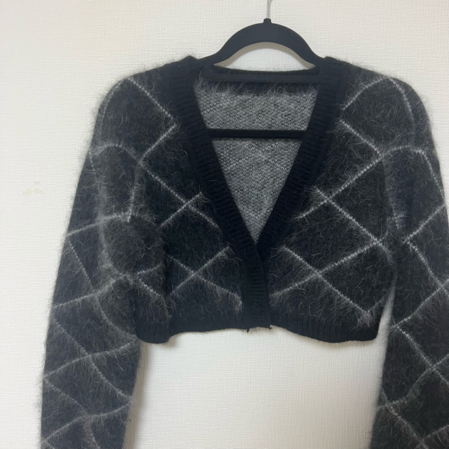 melt the lady fleeting check cardigan